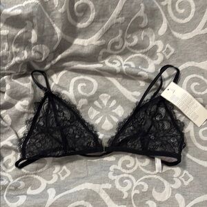 Urban Outfitters Black Seamless Bra